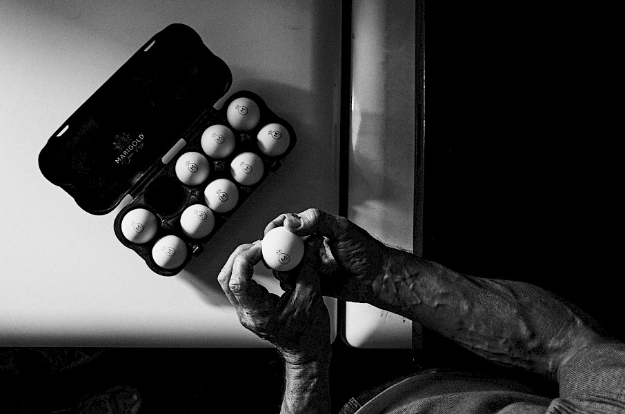 Het culinaire ei van de koninklijke kip