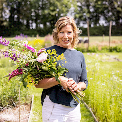 Flower power op het voetbalveld