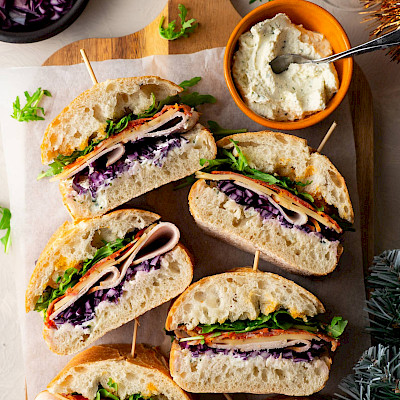 Ciabatta sandwiches