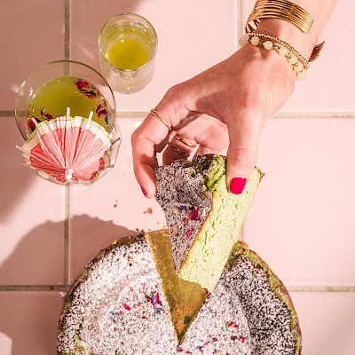 Matcha Basque Cheesecake