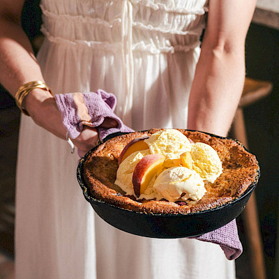 Peach Cobbler Skillet