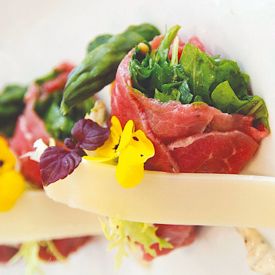 Carpaccio met truffelmayonaise