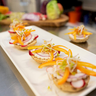 Minibroodjes met radijs