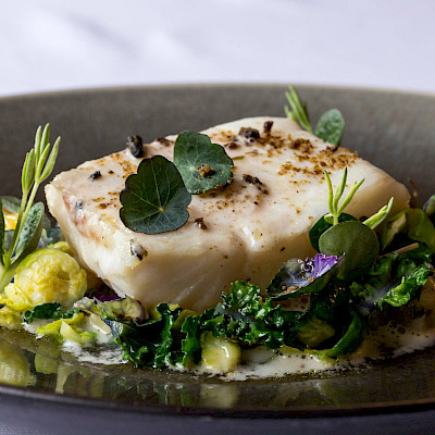 Skreij (winterkabeljauw) en spruiten