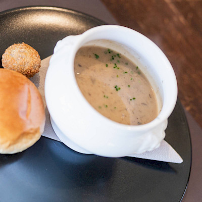 Wilde bospaddenstoelensoep