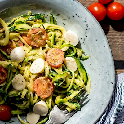 Courgetti met saus