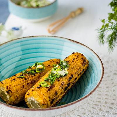 Gegrilde maïskolf