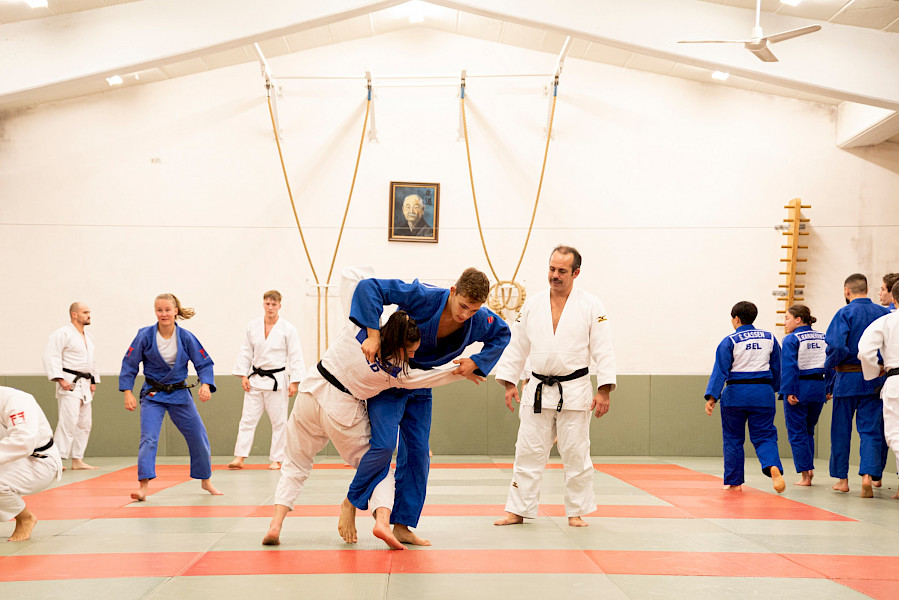 Familieband op de tatami