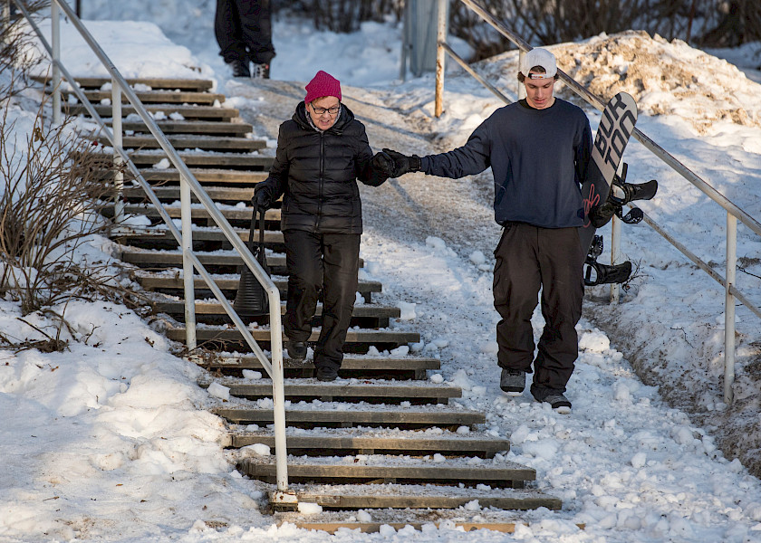 Limburgse superster in de sneeuw