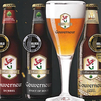 Gouden en zilveren medailles voor Gouverneur bieren van Lindeboom