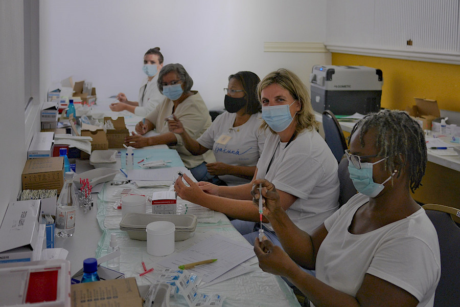 Reddende engel in Curaçao