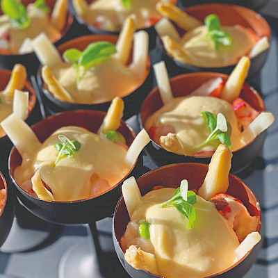 Kreeft-aspergecocktail (restaurant Klein Zwitserland)