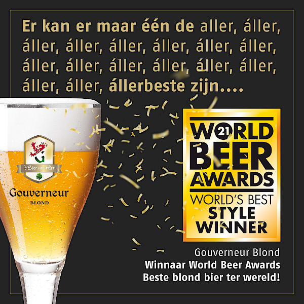 Gouverneur Blond beste blond bier van de wereld