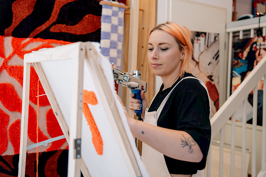 Tuften is de nieuwe hype in de arts- en craftswereld