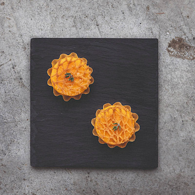 Kerst Amuses: Tartelette, pompoen en citroentijm